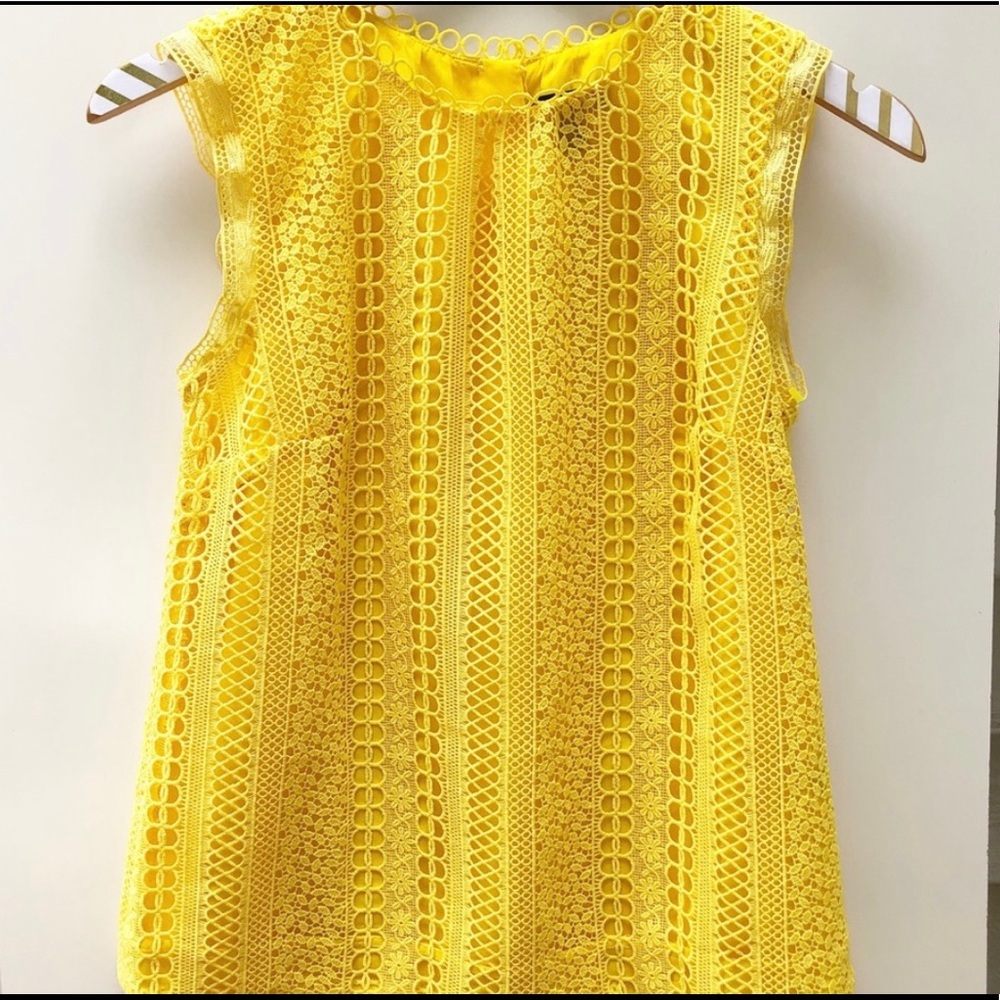 Jcrew mixed lace short sleeve top